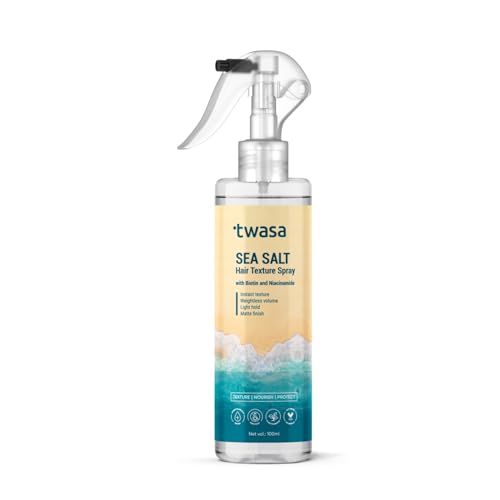 Image of Twasa Sea Salt Hair Texture Spray 100ml with Biotin & Niacinamide | Hair Styling Spray For Instant Texture, Light Hold & Matte Finish | Hair Volumizing & Texturizing Spray for Men & Women