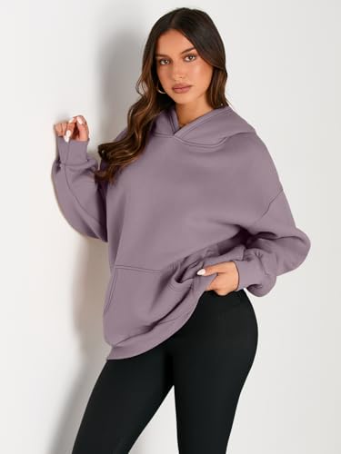 Image of EFAN Women's Oversized Comfort Fleece Hoodies, Cozy Trendy Pullover Sweatshirts with Pockets For Fall & Winter