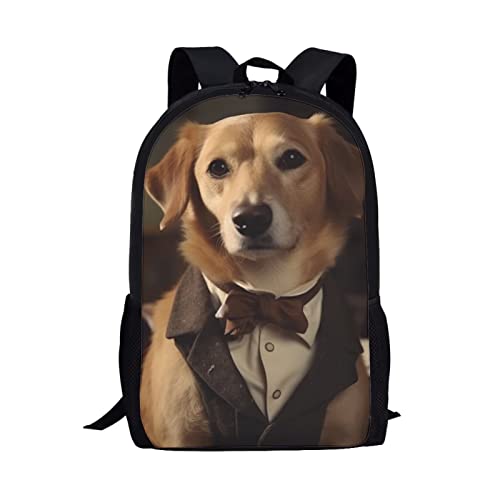 Funny-Animal-Dog-Print-Backpack-for-Kids-Student-Comfortable-Padded-Adjustable-Straps-Durable-Lightweight-Boys-Girls-Brown-School-Backpack-with-Mesh-Side-Pockets-Elementary-Bookbag - Cucciolini Doodles   Funny-Animal-Dog-Print-Backpack-for-Kids-Student-Comfortable-Padded-Adjustable-Straps-Durable-Lightweight-Boys-Girls-Brown-School-Backpack-with-Mesh-Side-Pockets-Elementary-Bookbag