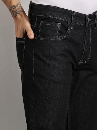 Image of Thomas Scott Men's | Solid | Brathable Fabric | Denim | Mid Rise | Casual Jeans for Men