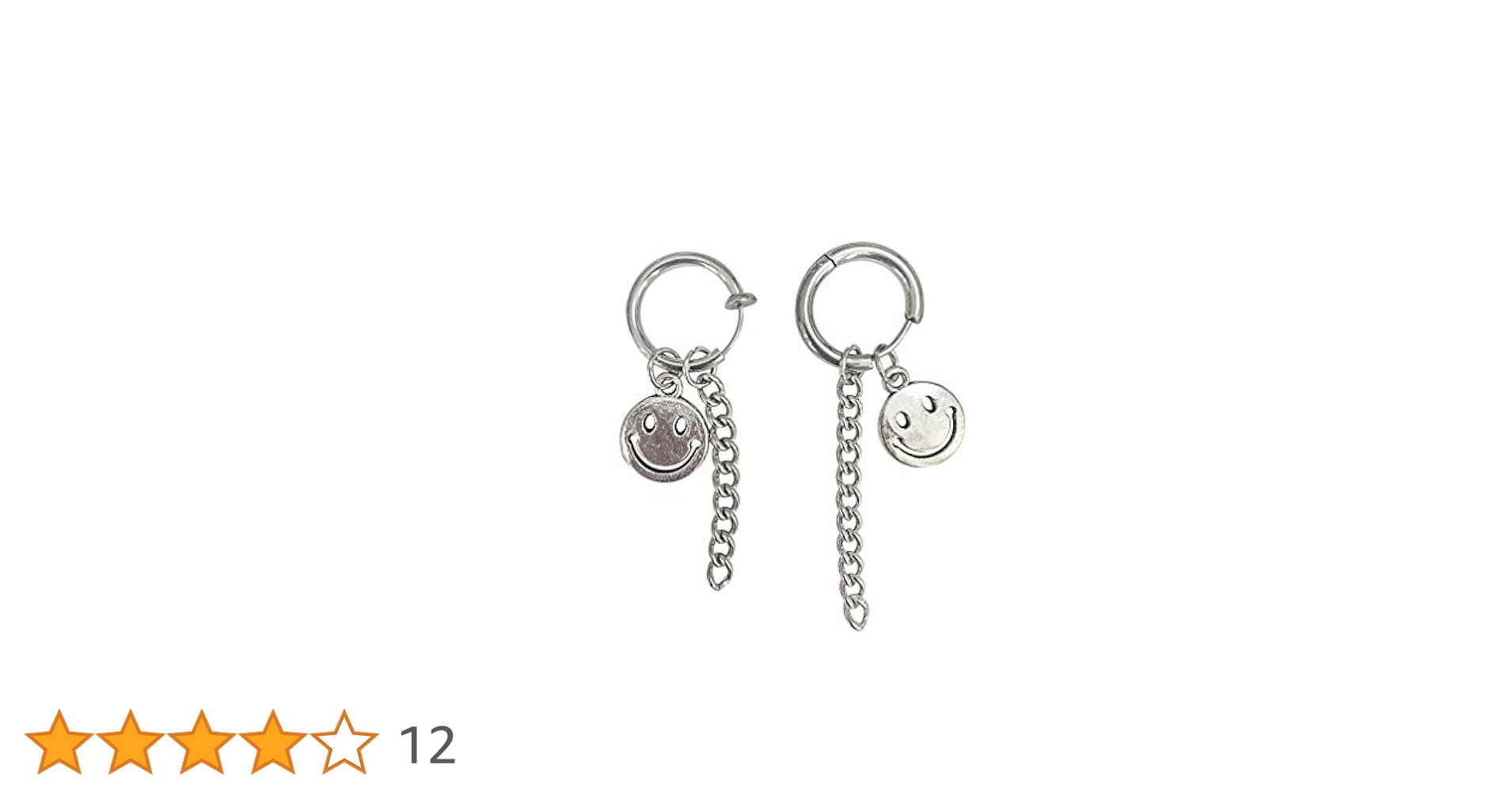 255❤️送料込490❤️スマイル❤️ニコちゃん❤️ピアス❤️ホワイト K18/Pt「にこちゃん」ピアス(片耳用)｜【オレフィーチェ
