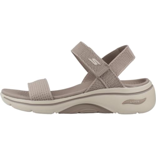 Skechers GO WALK ARCH FIT 2.0 SANDAL, Sandale Femmes, TAUPE,