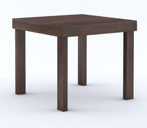 Image of MAMTA DECORATION Sheesham Wood 4 Seater Dining Table Set | Four Seater Dinner Table with 3 Cushions Chairs & 1 Bench | Dinning Table Set 4 Seater for Living Room, Hotels & Restaurant, Walnut Finish