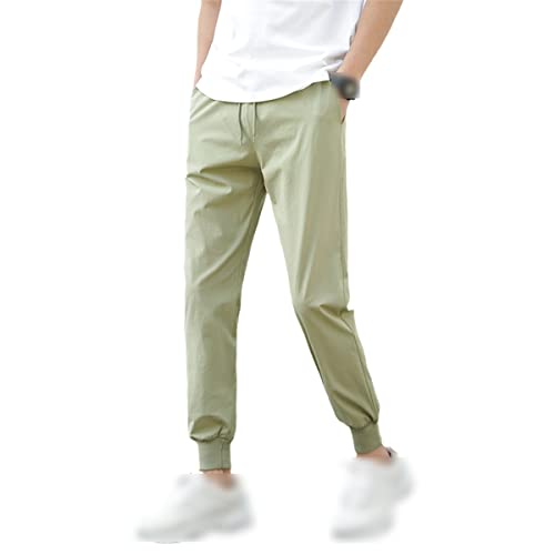 Pantalon de sport d'été homme léger et fluide vert grande taille 5XL