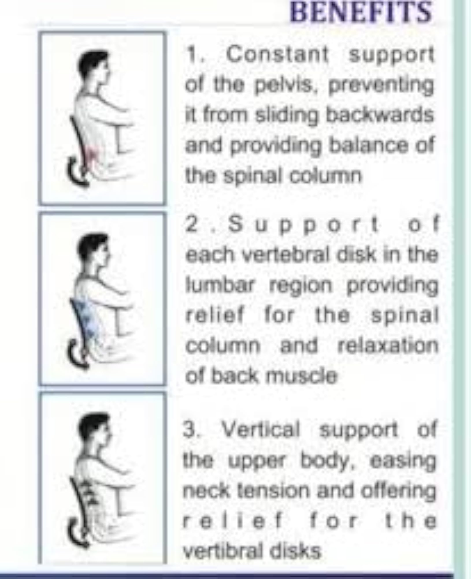 Car Backrest Support Chair and Car Seat for Back Pain