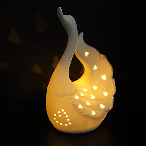 Lámpara de Mesa de Noche LED Cisne Cerámica para Niños miniatura 7