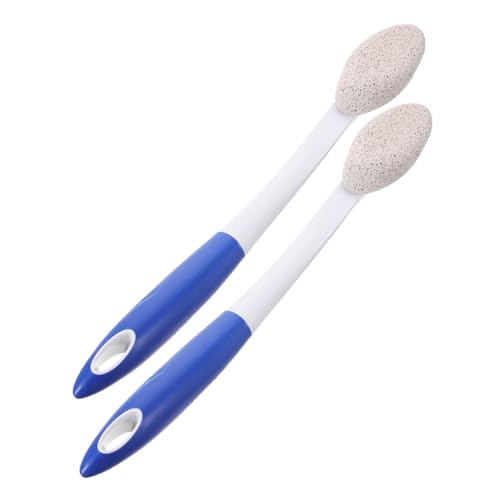 Pierre volcanique avec manche outil de gommage pieds kit de 2 pièces exfoliant anti-callosités