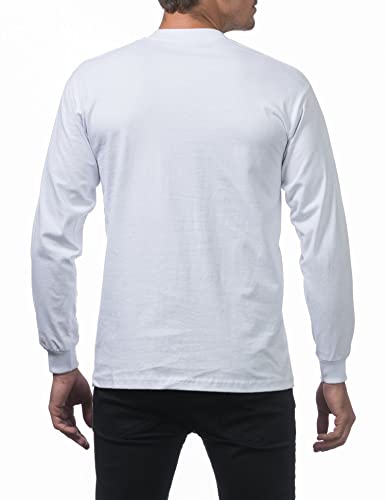 Pro Club Men's Heavyweight Cotton Long Sleeve Crew Neck T-Shirt2