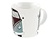 Produktbild BRISA VW Collection - Volkswagen Große Keramik Kaffee-Tee-Cappuccino-Tasse-Becher-Haferl im T1 Bulli Bus Design (Bus Front/Petrol & Braun)
