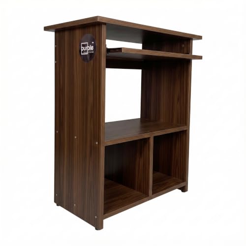 Image of Purple Furniture Engineered Wood Elite Home Office Computer Table,Study Desk,Writing Desk and Lap Desk for Students,Kids and Adults(Matte Finish, Do-It-Yourself, Small) (Classic Walnut)