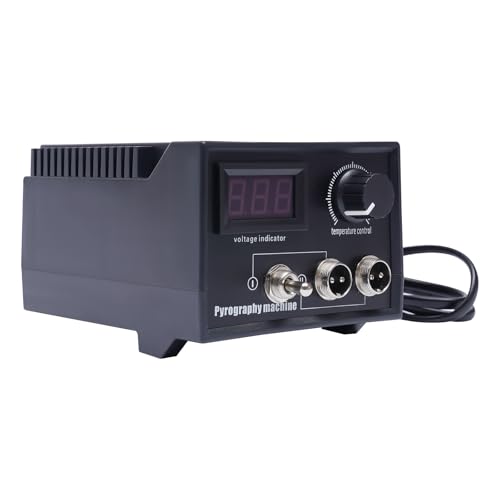 Machine à pyrographie à affichage numérique 60W avec 21 pointes et deux broches - 8