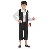 Fun Shack Disfraz Niño Plebeyo, Traje Victoriano, Disfraces Medievales, Traje Edad Media, Disfraz Carnaval y Halloween Niño, XL