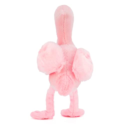 Zappi Co Kinder Kuschelweiches Plüschtier - Perfekte kuschelige Spielgefährten für Kinder Geburtstage und besondere Anlässe(12-15cm) (Flamingo)