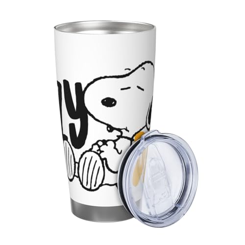 マグカップ スヌーピー&ウッドストック コーヒーカップ コンビニカップ 保冷 保温 タンブラー ステンレス製 大容量 真空断熱マグ 蓋付き 持ち運び 直接ドリップ 車用 600ml Straw Three-piece Set