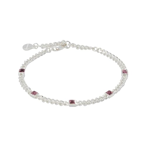 Alex and Ani Light Amethyst Curb Chain Bracelet, June Birthstone