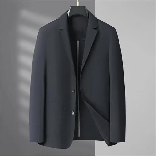 Men's Thin Suit Jacket Classic Slim Business Casual Blazer Wedding Social Formal Single-Breasted Coat4