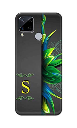 Image of Name II Initial II Letter Alphabet S Hard Back Case Cover for Realme C15 / C12 / Narzo 20 / Narzo 30A / C25 / C25s Back Cover -(J5) VNS2222