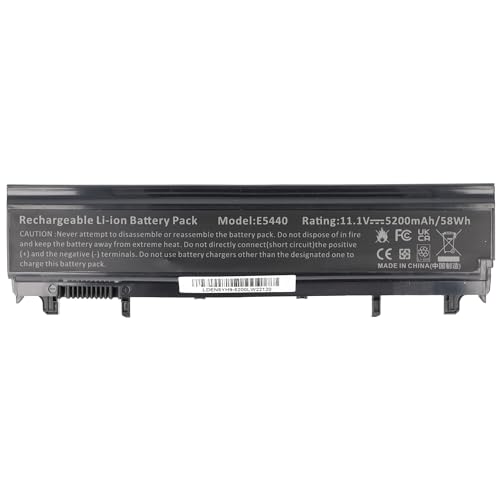 Batterie pour Dell E5440 E5540 Batterie 0K8HC 0M7T5F 1N9C0 7W6K0 CXF66 F49WX N5YH9 NVWGM VJXMC VV0NF VVONF 5200mAh - vue 4