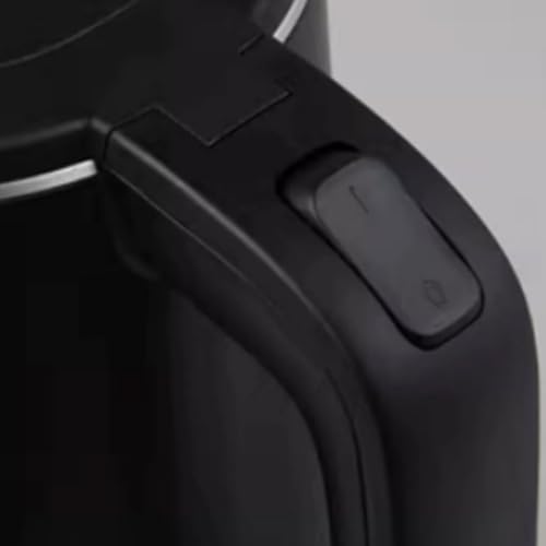 Tetera eléctrica de acero inoxidable con gran capacidad negra miniatura 7
