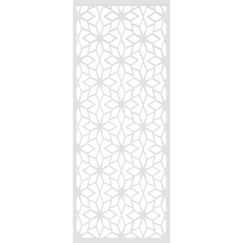 Image of 17 3 /8 inchW x 44 3 /8 inchH x 3 /8 inchT Lake Decorative Fretwork Wall Panels in Architectural Grade PVC