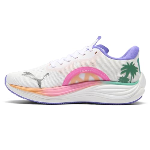 PUMA Womens F1 Velocity Nitro 3 Miami Gradient Graphic Lace Up Sneakers Shoes Casual - White - Size 8 M3