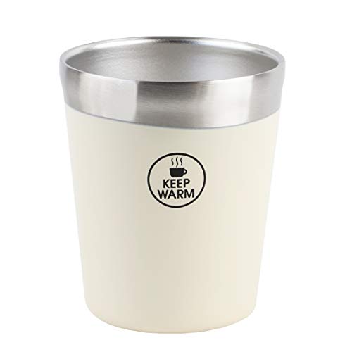 Pearl Metal HB-1336 Vacuum Convenience Store Cup, Regular, Stainless Steel, Ivory
