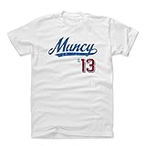 500 LEVEL Max Muncy Shirt (Cotton, Large, White) - Max Muncy Script
