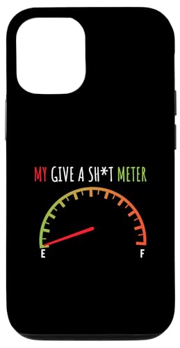 My Give a Sht Meter is Empty シャツ 面白い皮肉の言葉 スマホケース iPhone 12/12 Pro 用