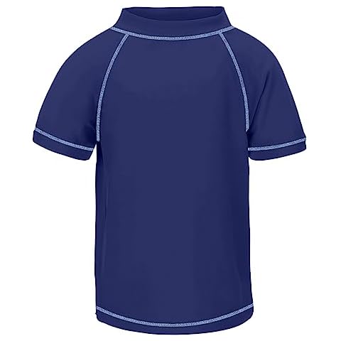 TIZAX Boys' UPF50+ Rash Vest for Swimming Cover