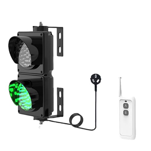 Vassbkkdy 100mm Ampel Wandmontierte Ampel mit Fernbedienung Plug and Play geeignet für den Einsatz in Einkaufszentren/Lagerhäusern/Parkspuren(Size:100m remote control)