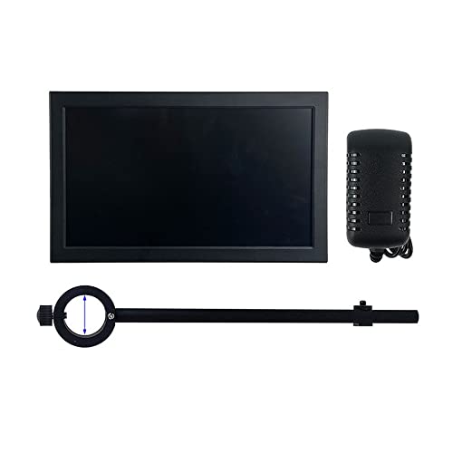 顕微鏡観察 HDMI VGA 産業用モニター 11.6 インチ LCD IPS Displayer モニター + 33mm 25mm ステレオ顕微鏡ビデオ顕微鏡用スタンドホルダー(LCD with 32mm Arm)