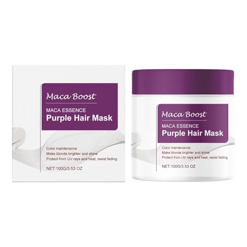 Color de cabello violeta, mascarillas reparadoras del cabello, acondicionador suavizante para el cabello, reparación del cabello encrespado, cubierta para el cabello violeta, tratamientos capilares