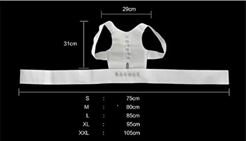 Cinta Colete Corretor de Postura Couro Sintético cinta superior das costas para suporte da clavícula