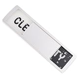 OSALADI Magnetisches Geschirrspüler Schild Doppelseitig Silber mit Krallenabdruck Schwacher Magnet Sauber Schmutzig Indikator für Küche und Büro