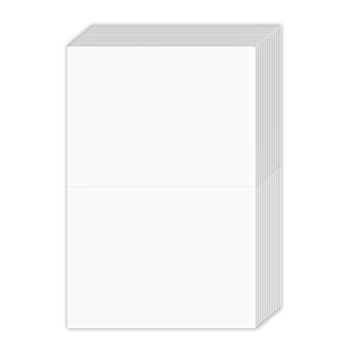 Half Fold 4.5 X 6 White Greeting Cards - 100 Cards #TOP6