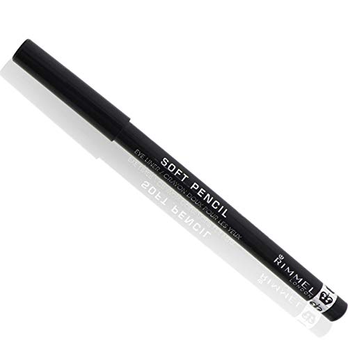 Rimmel Soft Kohl Kajal Eyeliner, Jet Black 0.04 oz (Pack of 3)