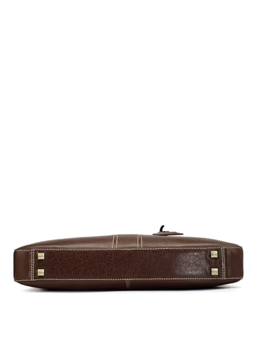 Image of Da Milano Leather Laptop Bag for Men & for Women - Fits Upto 15 inch Laptop