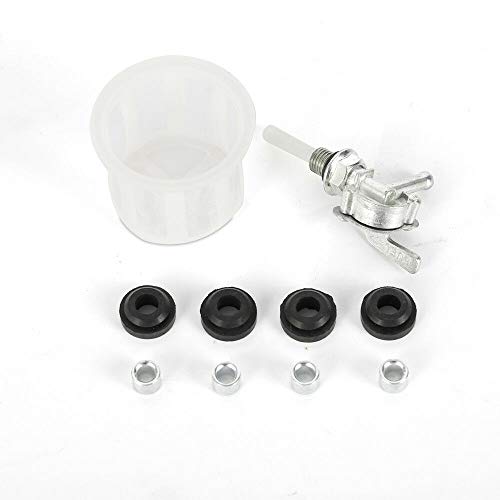 5 GALLON Generator Gas Tank Chrome Cap Gauge Petcock Universal Fuel Filter Tools Fits For EC2500 18.9 LIiter