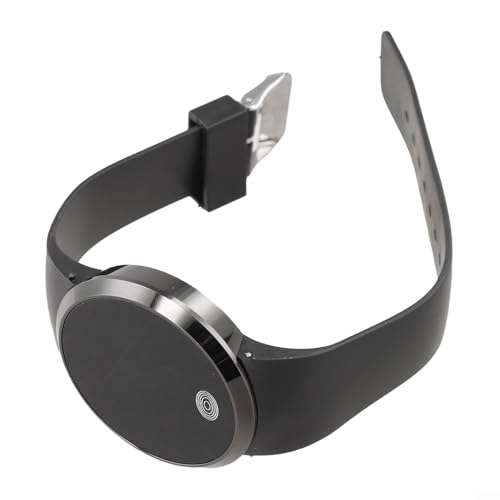 Springwillfly Reloj electrónico con activación táctil y pantalla LED grande para hombres y mujeres para diversas actividades diarias (negro blanco)