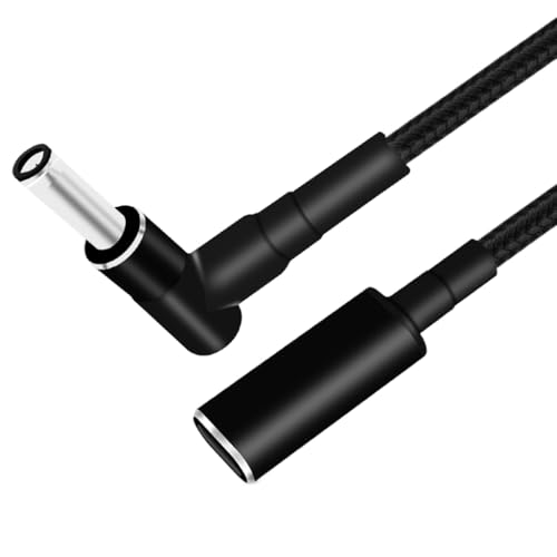 65W DC6.0x3.7mm Male Laptop Charger to USB C PD Power Adapter Connectors 15cm