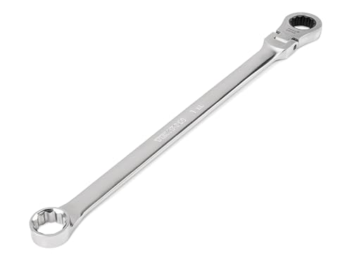 Image of TEKTON 1 Inch Long Fixed /Flex Head Ratcheting Box End Wrench | WRB35325