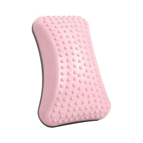 Almohada de apoyo lumbar, almohada de espalda baja, soporte de espalda para almohada corrector, corrector de columna vertebral relajante, equipo de estiramiento portátil para dormir, descansar,