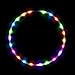 LED Hula Hoop Fully Rechargeable and Collapsable - 28 Color Strobing and Changing LED Lights - Multiple Light Up Hoola Hoops for Adults and Kids - Technicolor Prism (36)