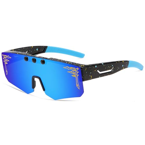 Image of ACEXPNM Polarized Fit Over Glasses Flip Up Sunglasses for Men Women, Wrap Around Goggles for Driving Cycling Fishing