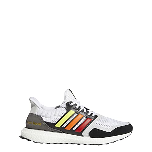 adidas Ultra Boost Shoes Men's, Cloud White/Core Black/Gold Metallic, 9 UK