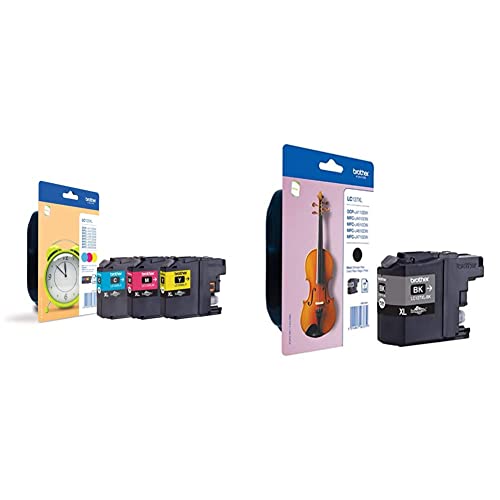 Cartouche Brother LC127XLBK et LC125XL haute capacité pour imprimante jet d'encre