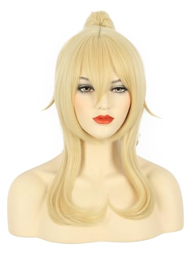 VGbeaty Lolita Blonde Long Wavy Wig with Ponytail for...