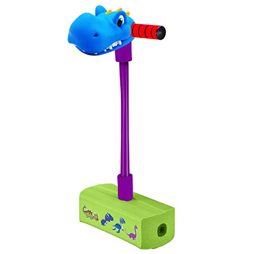 Ynanimery Dinosaur Toys Foam Pogo Jumper for Kids Safe and Fun Jumping Stick for Boys Girls Ages 3 and Up - Foam Pogo Jumper with Bungee Sound (Dinosaur)