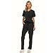 Nautica Women's Scrub Set, 9-Pocket Breathable & Stretchy Pants & Tops