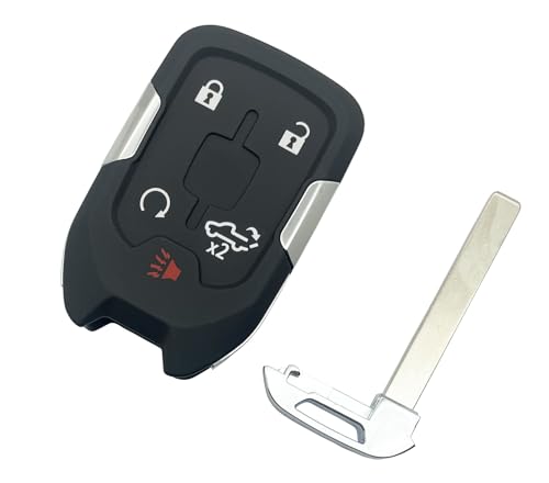 5 Button Replacement Keyless Entry Key Fob Cover fit for Chevy Silverado 2022 2021 2020 2019 and GMC Sierra 1500 2500HD 3500HD Denali XKeyless Entry Remote Control Key Fob Shell - Image 5
